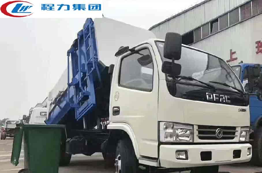东风5方挂桶式垃圾车